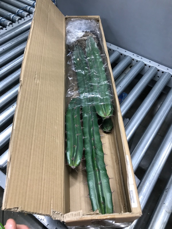 Photo 1 of AntHousePlant Artificial Cactus Fake Big Cactus 36 Inch Faux Cacti Plants for Home Garden Office Store Decoration
