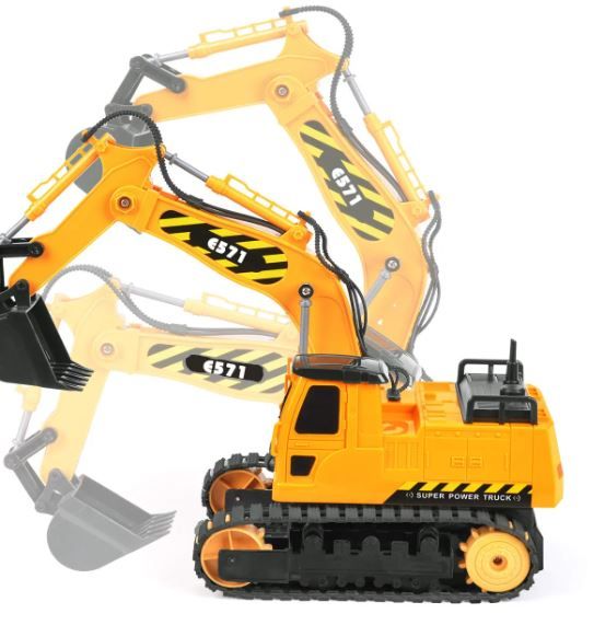 Photo 1 of DOUBLE E Remote Control Excavator Toy 1 Battery Digger Hydraulic Construction Vehicles RC Trucks Toys for Boys Girls Kids 3 4 5 6 7 8 9 10 Year
