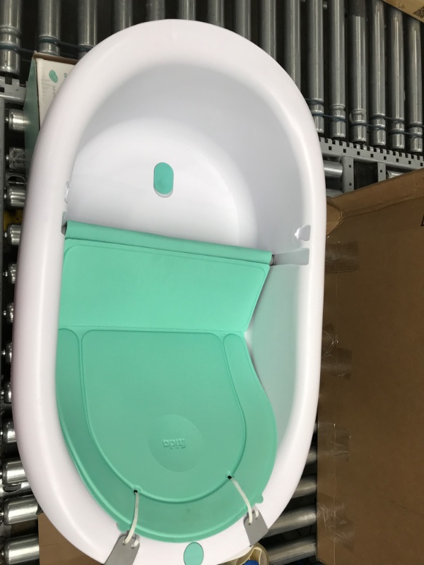 Photo 3 of 4-in-1 Grow-with-Me Bath Tub by Frida Baby Transforms Infant Bathtub to Toddler Bath Seat with Backrest for Assisted Sitting in Tub