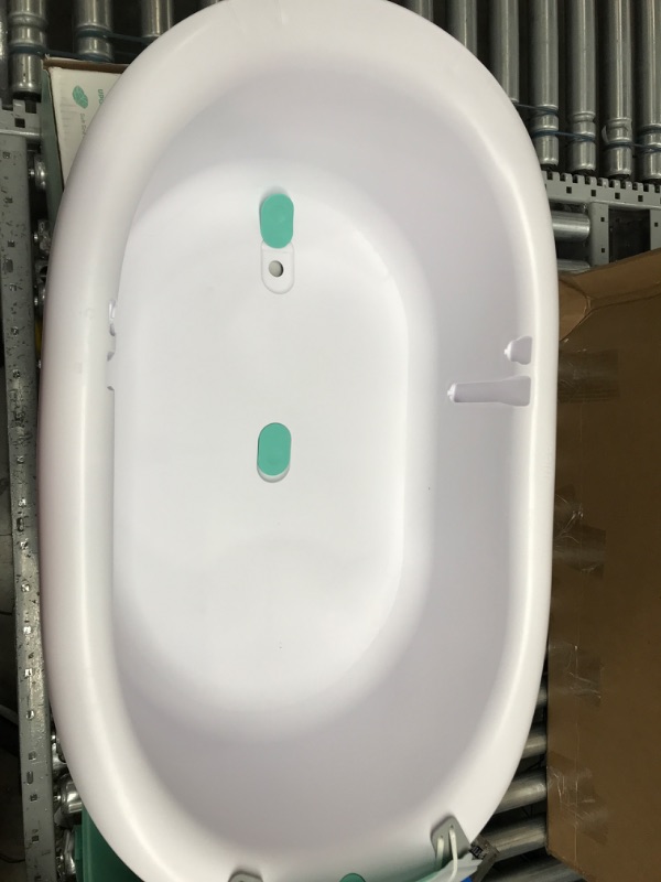 Photo 2 of 4-in-1 Grow-with-Me Bath Tub by Frida Baby Transforms Infant Bathtub to Toddler Bath Seat with Backrest for Assisted Sitting in Tub