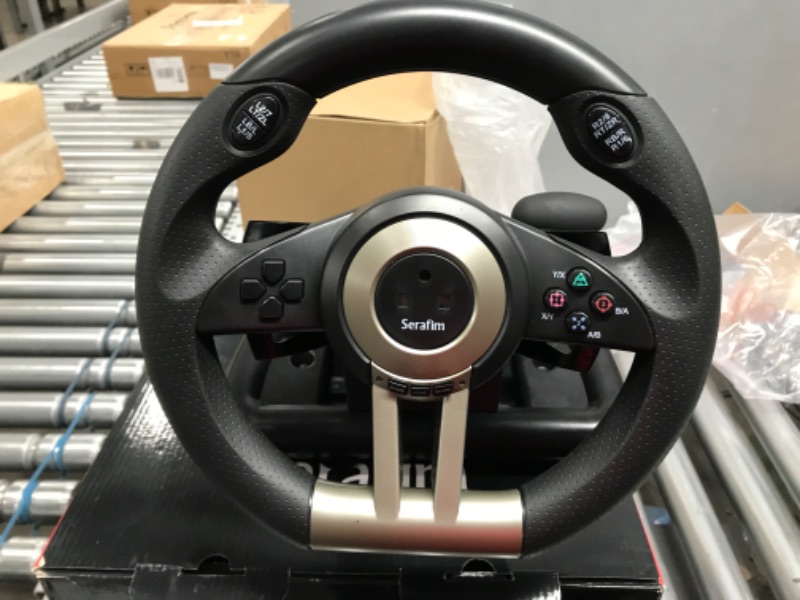 Photo 2 of Serafim R1+ Racing Gaming Steering Wheel with Sensitive Pedal and shifter Supports 9 Platforms: XBOX ONE / XBOX Series X&S / PlayStation / Switch / PC / iPhone / Mobile/ PS3 / PS4