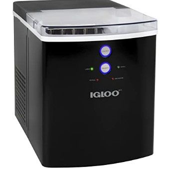 Photo 1 of Igloo Large-Capacity Automatic Portable Electric Countertop Ice Maker Machine, 33 Pounds in 24 Hours, 9 Ice Cubes Ready in 7 minutes, With Ice Scoop and Basket, Illuminated LED Lights