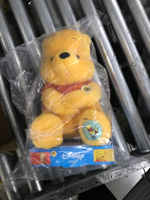 Photo 2 of Disney Winnie the Pooh 95th Anniversary 13.5 Inch Large Plush, Stuffed Animal Teddy Bear for Kids, by Just Play