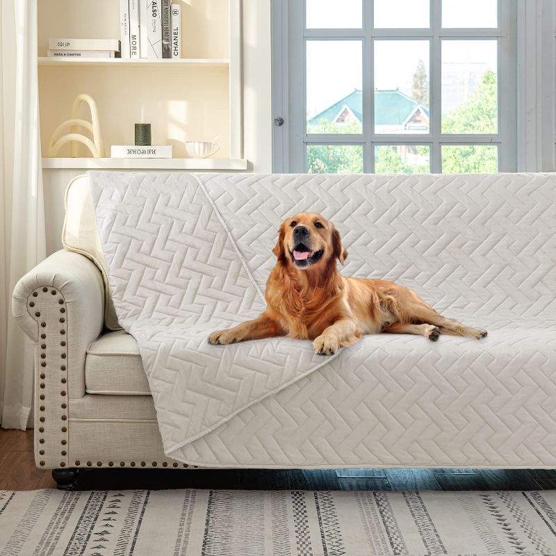 Photo 1 of 
AMZTEX Dog Bed Blaket Waterproof Reversible Cat Bed Cover Sofa Cover Pet Blanket for Furniture Bed Couch Sofa
Size:80x82 Inch (Pack of 1)
Color:Ivory/Ivory