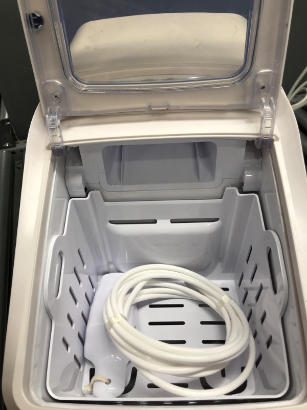 Photo 3 of (Tested) Gevi Household Countertop Nugget Ice Maker Machine, Stainless Steel Housing, Quiet Operation, Max 29Lbs/Day, Self Cleaning, Auto Water Refill, Portable Compact Design for Party RV ( GIMN-1102 White )
