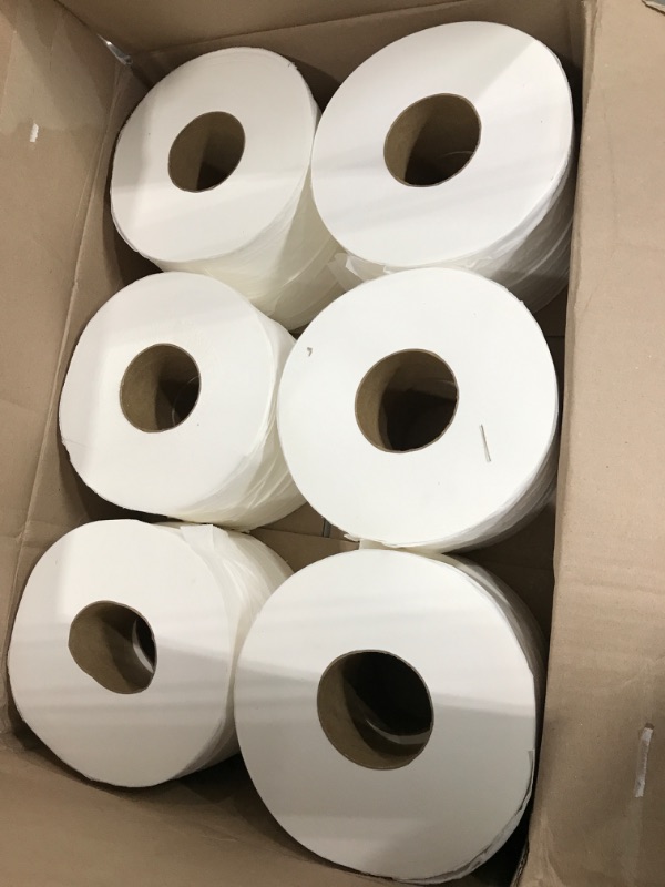 Photo 2 of AmazonCommercial 2-Ply White 9" Jumbo Roll Toilet Paper/Bath Tissue|Bulk for Business|Septic Safe|Compatible with Universal Dispensers|FSC Certified|1000 Feet per Roll (12 Rolls)
