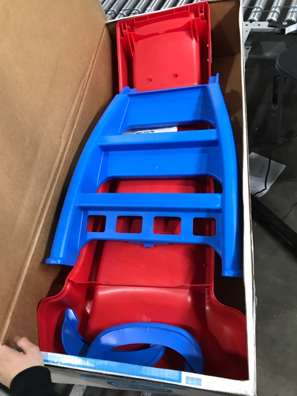 Photo 1 of Little Tikes First Slide Toddler Slide, Easy Set Up Playset for Indoor Outdoor Backyard, Easy to Store, Safe Toy for Toddler, Slip And Slide For Kids (Red/Blue), 39.00''L x 18.00''W x 23.00''H