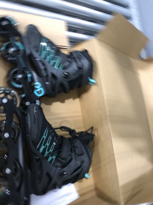 Photo 1 of Roller Derby Q-84 Women's Inline Skates - Black/Teal - Size 05
