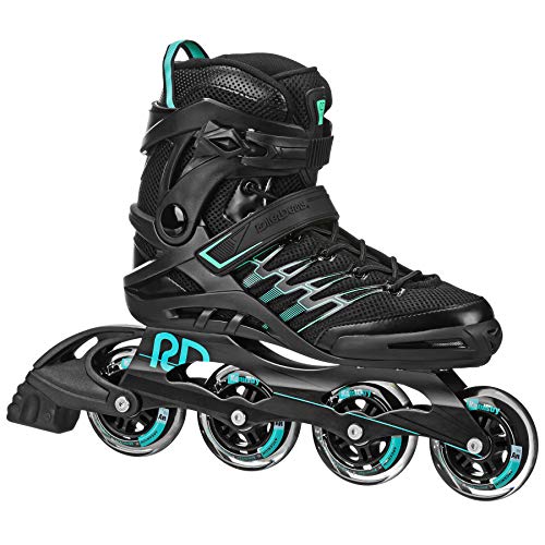 Photo 1 of Roller Derby Q-84 Women's Inline Skates - Black/Teal - Size 05
