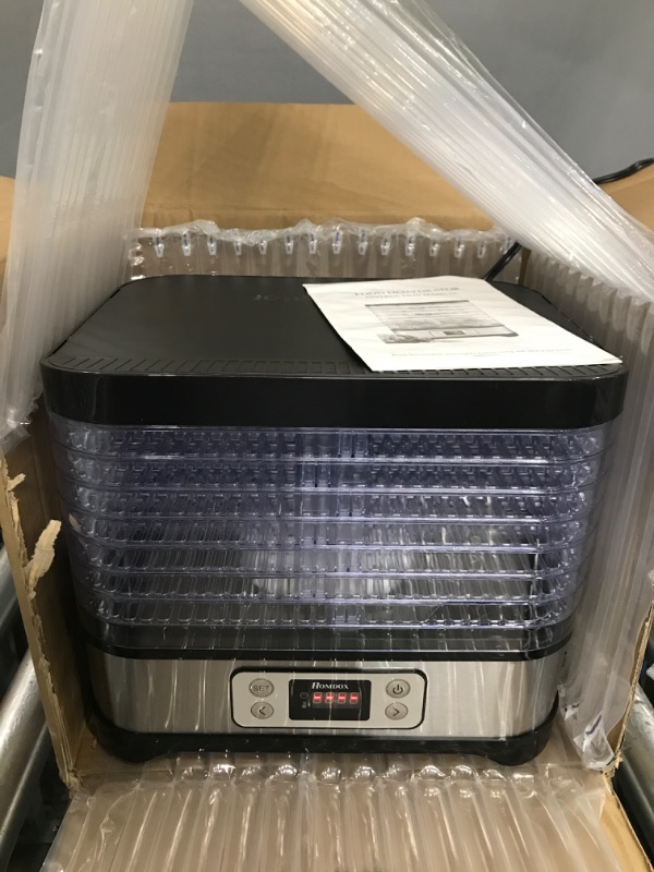 Photo 2 of (PARTS ONLY)Homdox 8 Trays Food Dehydrator Machine with Fruit Roll Sheet, Digital Timer and Temperature Control,Dehydrators for Food and Jerky, Meat, Fruit, Vegetable, Herbs, BPA Free/400 Watt/Updated 12.6 x 9.84 x 14.06 inches
