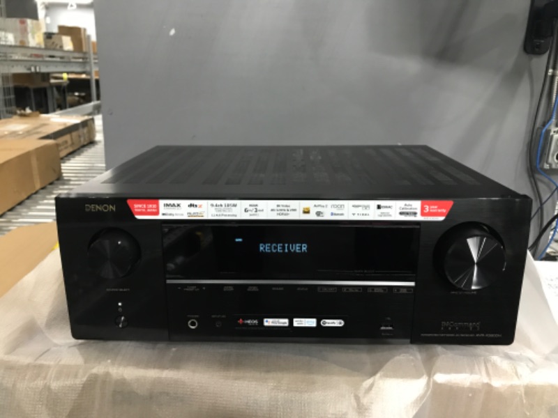 Photo 3 of Denon AVR-X3800H 9.4-Ch Receiver (2022 Model) - 8K UHD Home Theater AVR (105W X 9) Built-in Bluetooth, Wi-Fi & HEOS Multi-Room Streaming, Dolby Atmos, DTS:X, IMAX Enhanced & Auro 3D 16 x 18 x 10 inches
