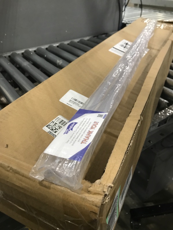 Photo 1 of 2-Pack Tarpuglider Shower Door Bottom Seal with Internal Grips and Sweep Strip - Frameless Glass Shower Door Seal Strip with Adjustable Length -Stop Shower Leaks - Clear Vinyl (1/2" (12-13 mm) x 39")