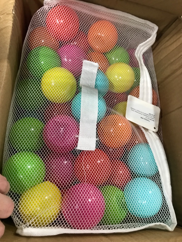 Photo 2 of BalanceFrom Fitness 2.3 Inch 200 Play Pit Balls W/ Storage Bag Multicolor
