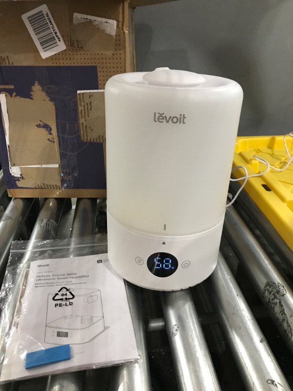 Photo 2 of LEVOIT Smart Cool Mist Humidifiers for Bedroom, Top Fill Essential Oil Diffuser, Auto Humidity Adjustment with Sensor, Remote Control, Ideal for Baby Nursery and Plants, Quiet, Ultrasonic, 3L, White