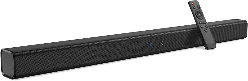 Photo 1 of Hsoipn TV Soundbar, Wired & Wireless Bluetooth 5.0 Stereo Sound bar for TV, Three Equalizer Mode Audio Speaker for TV, Optical/Aux/RCA Connection, Wall...
