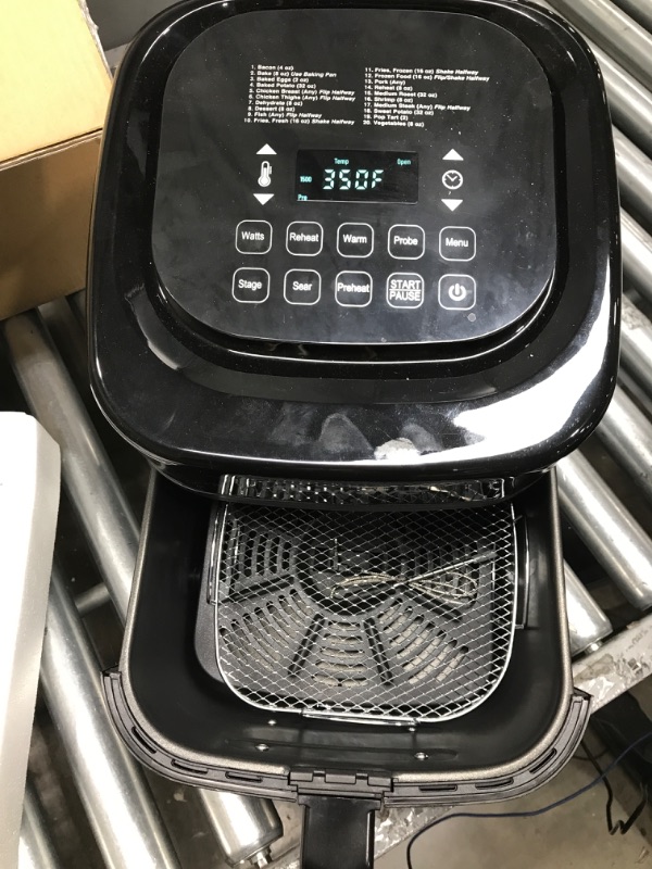 Photo 2 of ***parts only**----Nu Wave Brio 7-in-1 Air Fryer Oven, 7.25-Qt with One-Touch Digital Controls, 50°- 400°F Temperature Controls in 5° Increments, Linear Thermal (Linear T) for Perfect Results, Black 7.25QT Brio