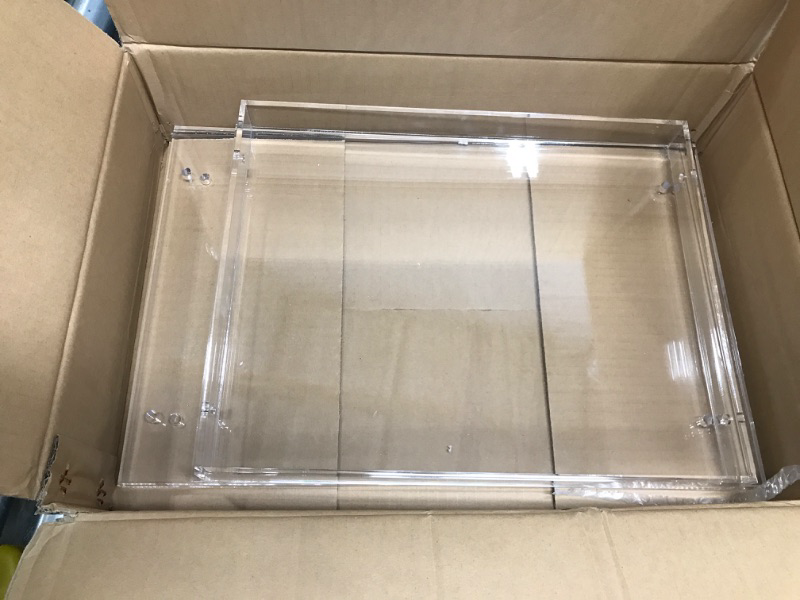 Photo 1 of (Flat Packed) Modern Design Clear Acrylic Home Decor Display Nightstand/Decorative End Table/Bedside Tables (Clear)