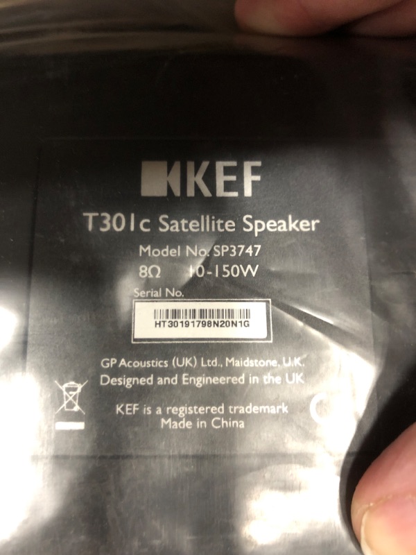 Photo 7 of KEF T301C Center Channel Speaker - Black (Single)