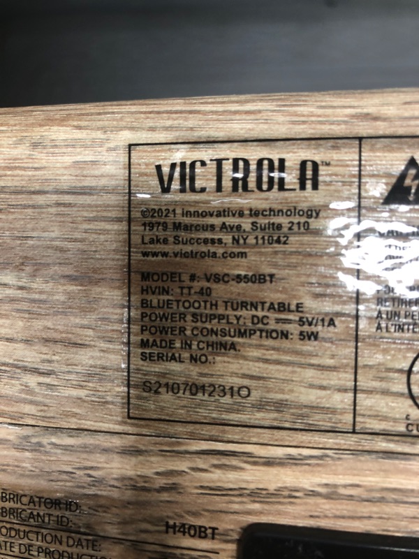 Photo 1 of Victrola Vintage 3-Speed Bluetooth Portable Suitcase Record Player with Built-in Speakers | Upgraded Turntable Audio Sound| Includes Extra Stylus | Oatmeal (VSC-550BT-FOT) (Tesetd)