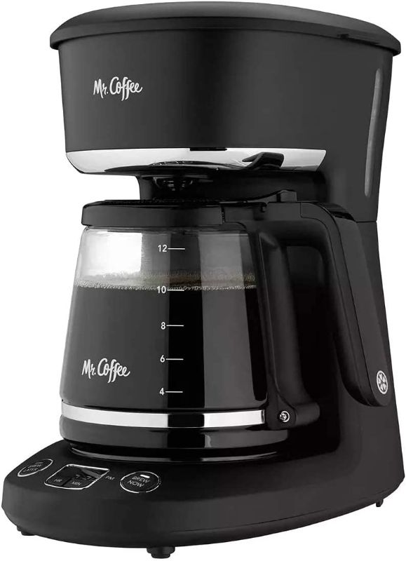 Photo 1 of (Tested) Mr. Coffee Brew Now or Later Coffee Maker, 12- Cup, Black (Missing coffee pot) 
