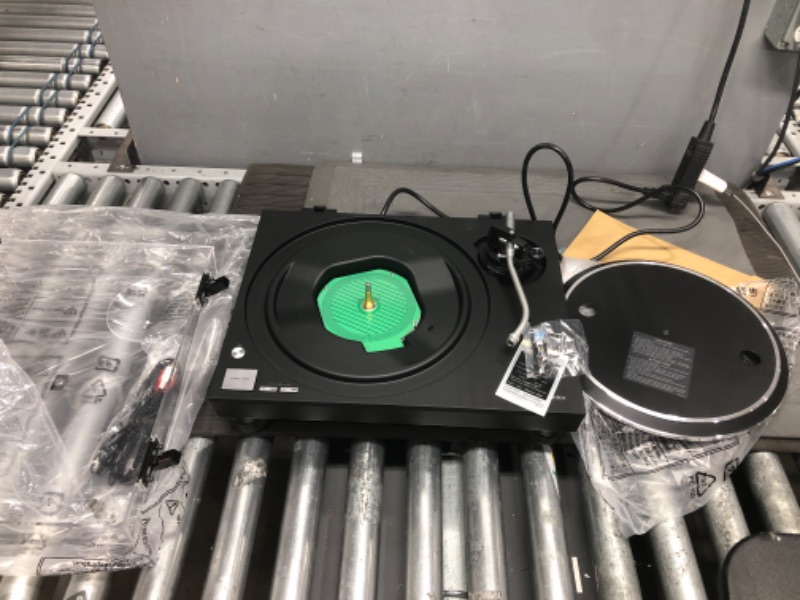 Photo 2 of Technics Turntable, Premium Class HiFi Record Player with Coreless Direct, Stable Playback, Audiophile-Grade Cartridge and Auto-Lift Tonearm, Dustcover Included – SL-100C, Black (SL-100C-K) (tested)