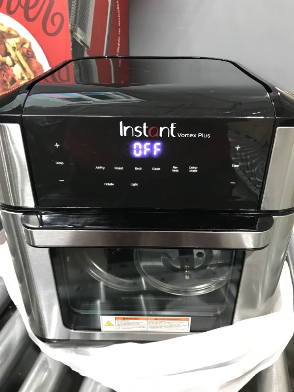 Photo 2 of Instant Vortex Plus 10-Quart Air Fryer, From the Makers of Instant Pot, 7-in-10 Functions, with EvenCrisp Technology, App with over 100 Recipes, Stainless Steel
