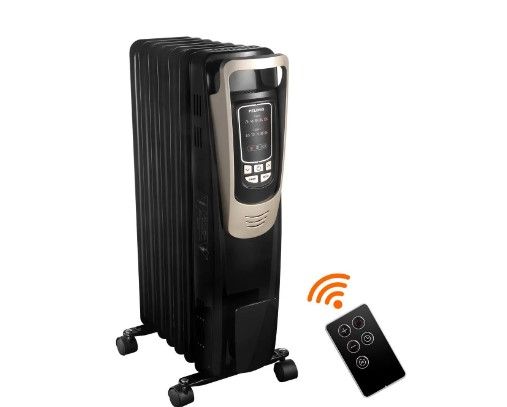 Photo 1 of Pelonis Oil Filled Radiator Portable Space Heater with Programmable Thermostat
