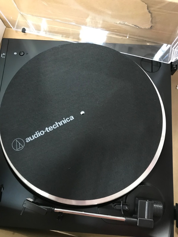 Photo 1 of Audio-Technica AT-LP60XBT-BK Fully Automatic Bluetooth Belt-Drive Stereo Turntable, Black, Hi-Fi, 2 Speed, Dust Cover, Anti-Resonance, Die-cast Aluminum Platter
