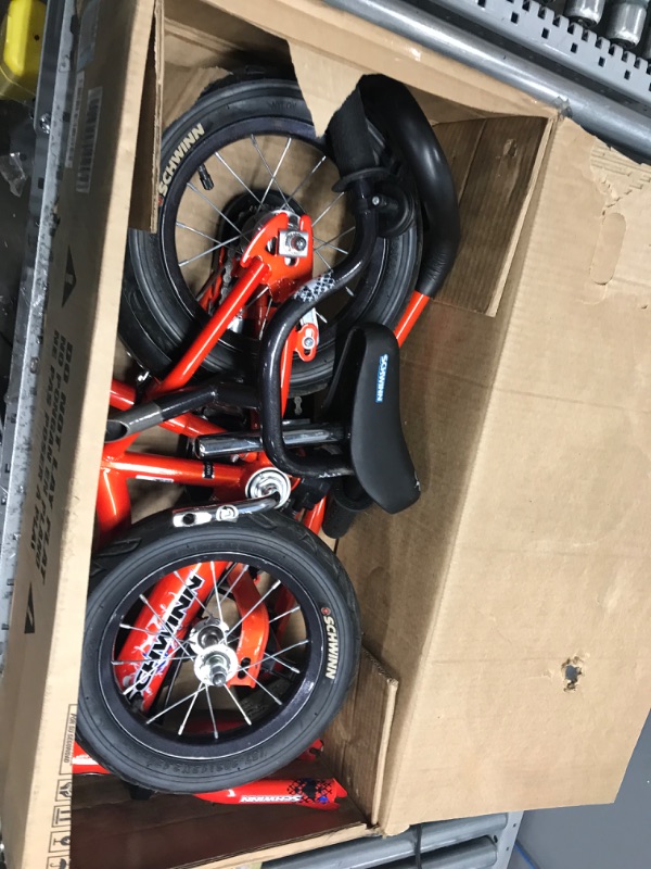 Photo 4 of *****MISSING WATER BOTTLE*****
Schwinn Grit and Petunia Steerable Kids Bike, Boys and Girls Beginner Bicycle, 12-Inch Wheels, Training Wheels, Easily Removed Parent Push Handle with Water Bottle Holder, Multiple Colors Grit 12-Inch Wheels Orange