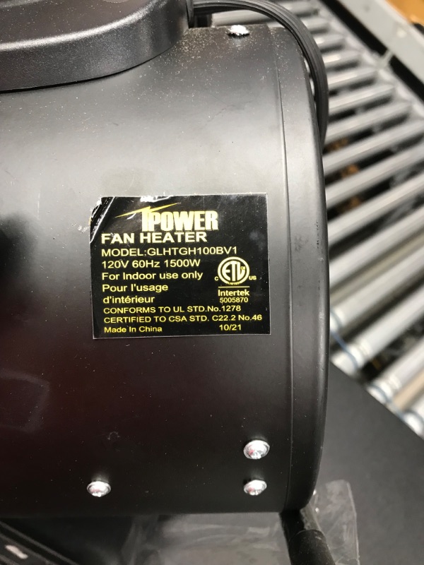 Photo 3 of 
iPower Electric Heater Fan for Greenhouse, Grow Tent, Workplace, Overheat Protection, Fast Heating, Spraywater proof IPX4, Black
Style:Greenhouse Heater