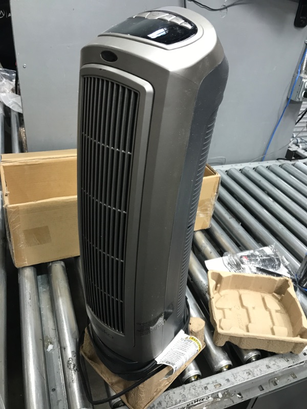 Photo 4 of Lasko 1500W Digital Ceramic Space Heater with Remote, 755320, Silver