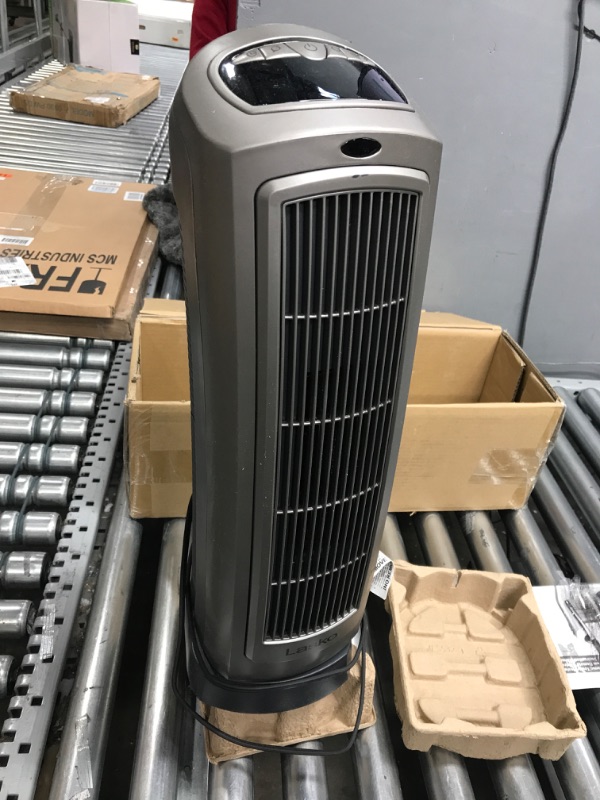 Photo 2 of Lasko 1500W Digital Ceramic Space Heater with Remote, 755320, Silver