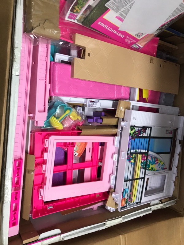 Photo 1 of Barbie Dreamhouse Doll House Playset Barbie House with 75+ Accesssories Wheelchair Accessible Elevator Pool, Slide and Furniture