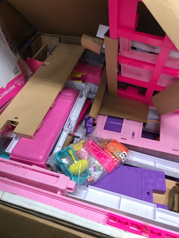 Photo 1 of Barbie Dreamhouse Doll House Playset Barbie House with 75+ Accesssories Wheelchair Accessible Elevator Pool, Slide and Furniture
