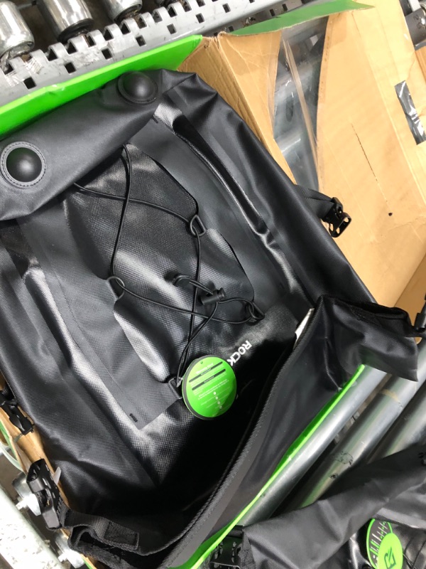 Photo 1 of ROCKBROS Bike Pannier Waterproof 27L Large Capacity Bike Bag Rear Rack Bicycle Pannier Bag Waterproof for Grocery Touring Cycling Black*2