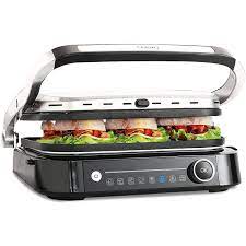 Photo 1 of Electric Grill Indoor Smokeless with 6 Preset Menus Panini Press Sandwich Maker
