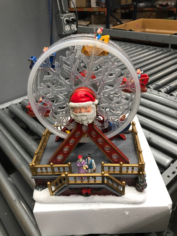 Photo 3 of 20" LED lighted Christmas Big Spinning Ferris Wheel With Holiday Music
