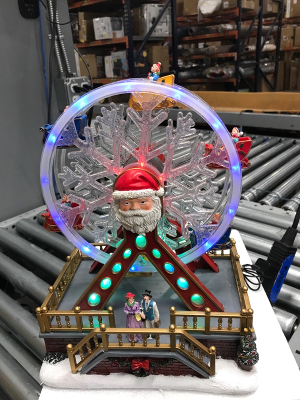 Photo 2 of 20" LED lighted Christmas Big Spinning Ferris Wheel With Holiday Music
