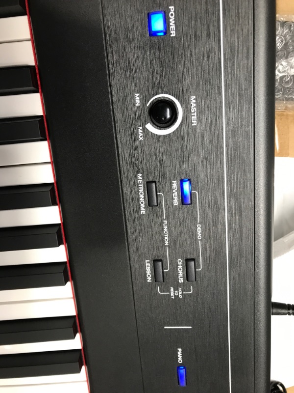 Photo 4 of Alesis Recital – 88 Key Digital Piano Keyboard with Semi Weighted Keys, 2x20W Speakers, 5 Voices, Split, Layer and Lesson Mode, FX and Piano Lessons Recital Piano Only