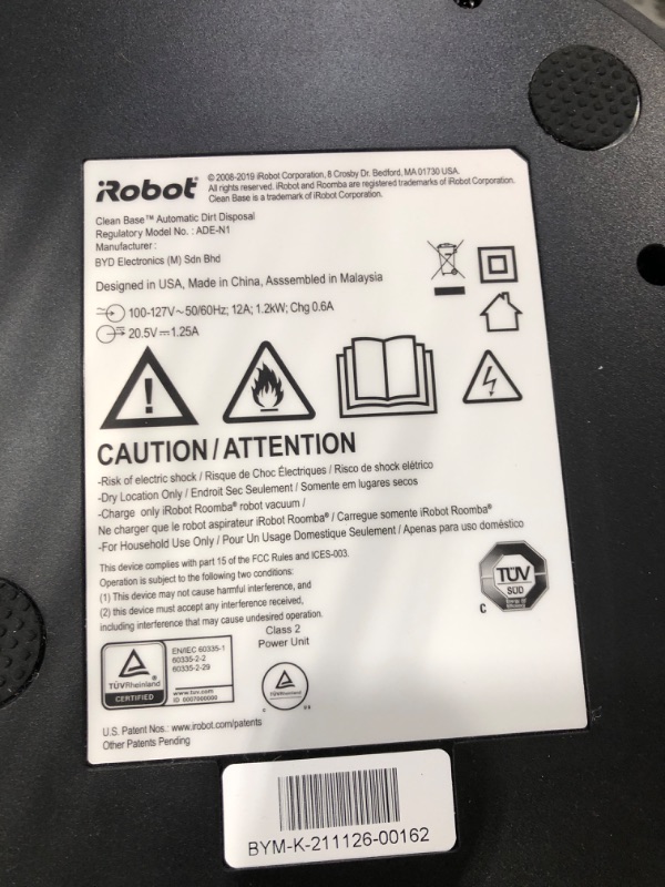 Photo 4 of **** USED **** *** TESTED POWER ON *** iRobot Roomba i4+ EVO (4552) Robot Vacuum with Automatic Dirt Disposal - Empties Itself for up to 60 Days, Wi-Fi Connected Mapping, Compatible with Alexa, Ideal for Pet Hair, Carpets