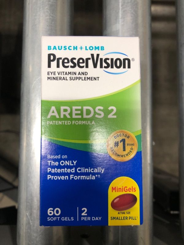 Photo 2 of PreserVision AREDS 2 Eye Vitamin & Mineral Supplement, Contains Lutein, Vitamin C, Zeaxanthin, Zinc & Vitamin E, 60 Softgels (Packaging May Vary) 60 Count (Pack of 1)