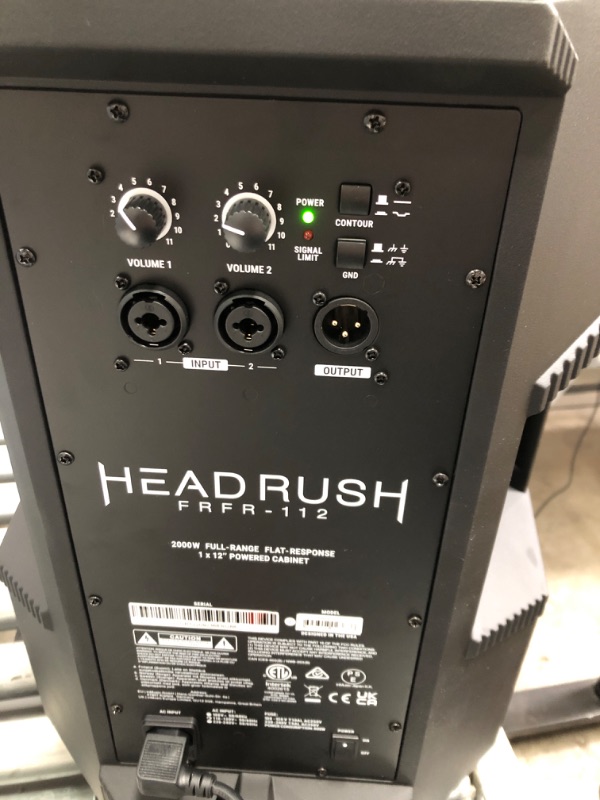 Photo 2 of HeadRush FRFR-112 | Active 2000-Watt Full-Range, Flat-Response 12-in/2-Way Cabinet for Guitar Multi FX and Amp Modelling Processors