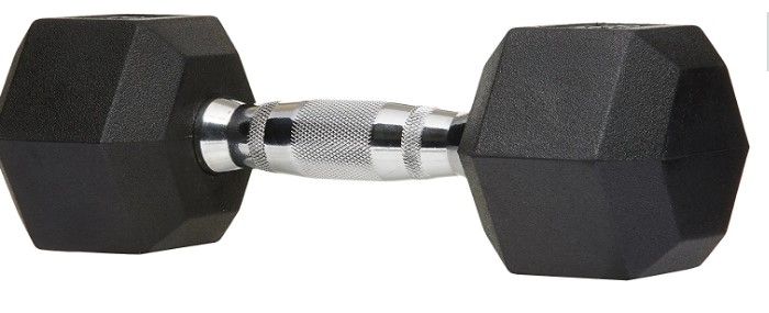 Photo 1 of Amazon Basics Rubber Encased Hex Dumbbell Hand Weight
20 LBS 