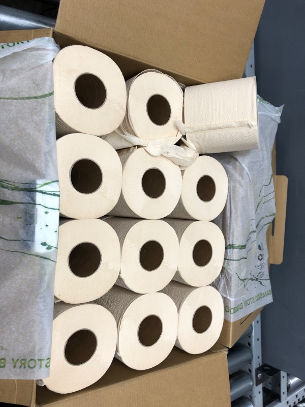 Photo 2 of Bamboo Story 100% Unbleached Premium Bamboo Toilet Paper 3 PLY - Chemical Free, Plastic Free, Eco Friendly, Biodegradable, Sustainable Toilet Tissue - 24 Rolls & 250 Sheets Per Roll - Septic Safe