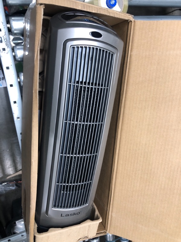 Photo 2 of Lasko 1500W Digital Ceramic Space Heater with Remote, 755320, Silver