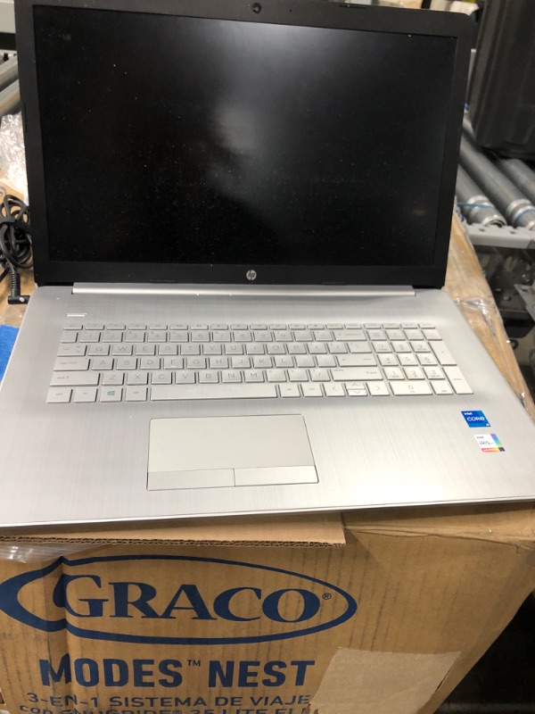 Photo 2 of **DOESNT POWER ON** NEEDS REPAIR** PARTS ONLY HP Notebook Professional Laptop, 17.3 Inches, Windows 11 Home, Silver 16GB RAM | 1TB PCIe SSD