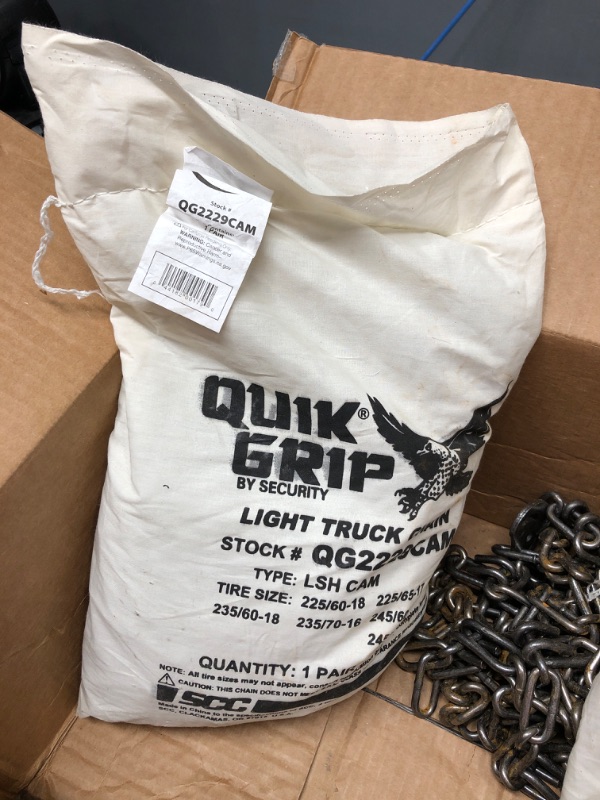 Photo 5 of Security Chain Company QG2229CAM Quik Grip Light Truck CAM LSH Tire Traction Chain - Set of 2 Cam Style