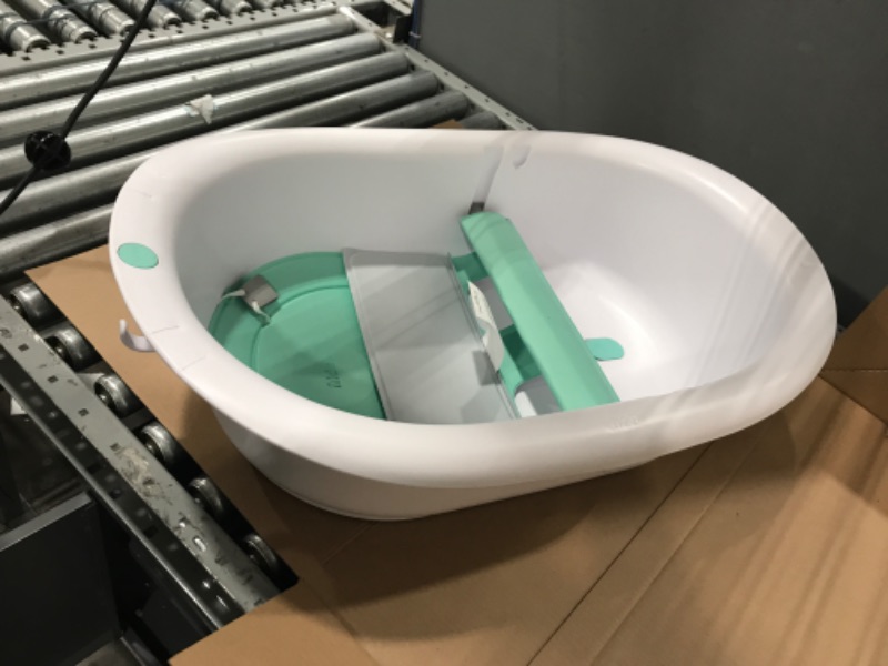 Photo 3 of 4-in-1 Grow-with-Me Bath Tub by Frida Baby Transforms Infant Bathtub to Toddler Bath Seat with Backrest for Assisted Sitting in Tub
