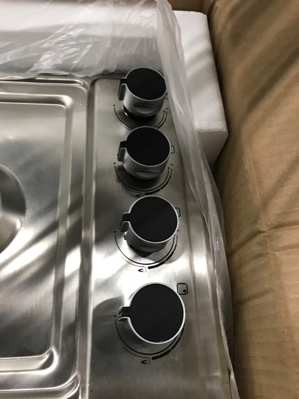 Photo 1 of 22?x20? Built in Gas Cooktop 4 Burners Stainless Steel Stove with NG/LPG Conversion Kit Thermocouple Protection and Easy to Clean (20Wx22L)
