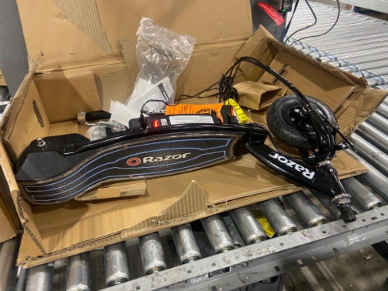 Photo 1 of *PARTS ONLY/ SEE COMMENTS*- Razor E100 Electric Scooter for Kids Ages 8+ - 8" Pneumatic Front Tire, 